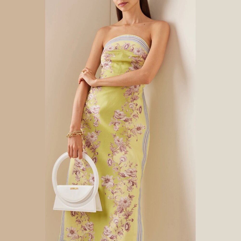 Alemais Marlow Bodice Green Floral Dress - Size 8